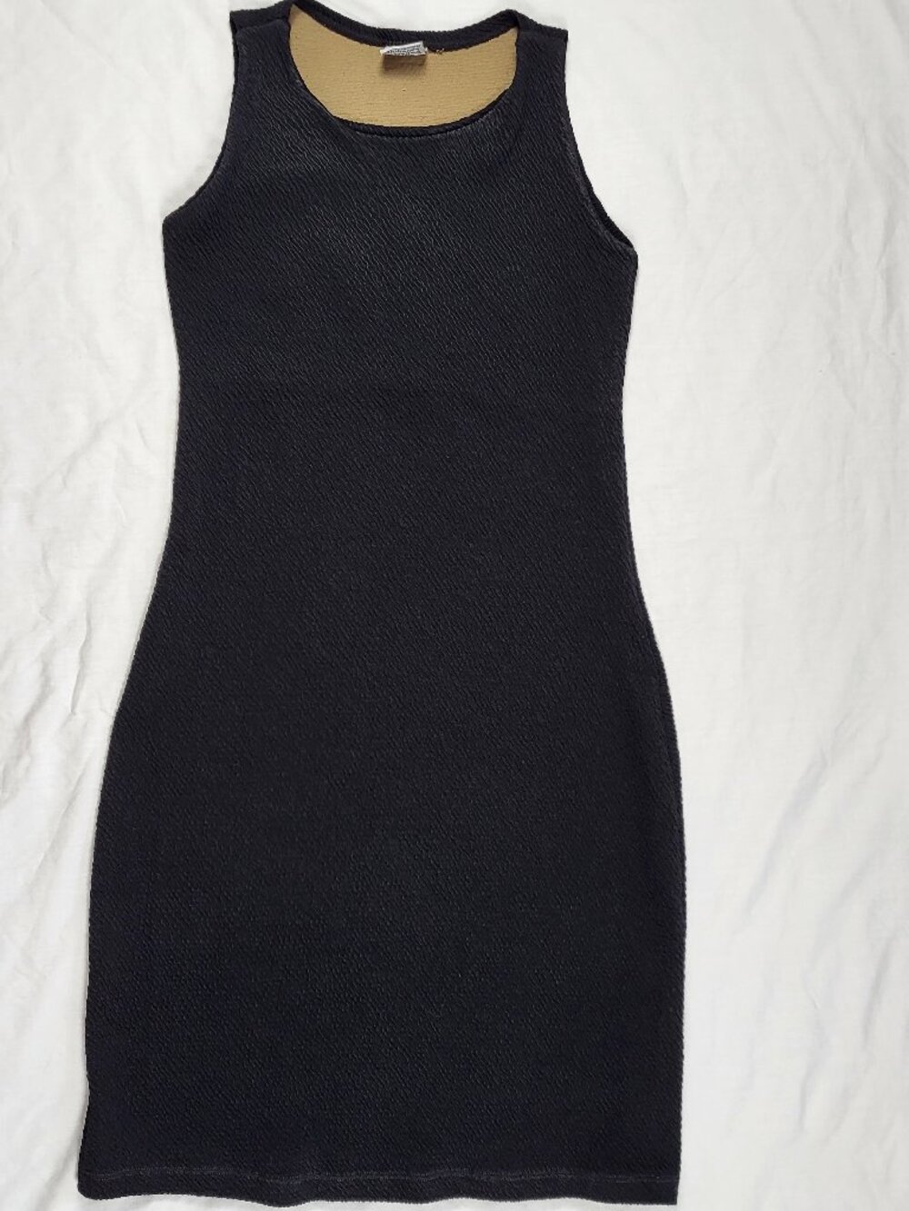 Fargo Company Dress Women's Black Sleeveless Textured Quiet Luxury Night Out